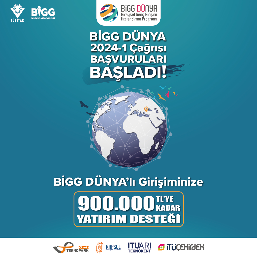 TÜBİTAK 1512-2024-1. Dönem BiGG Programı Çağrısı Açıldı!